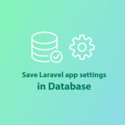 Save laravel app settings in database